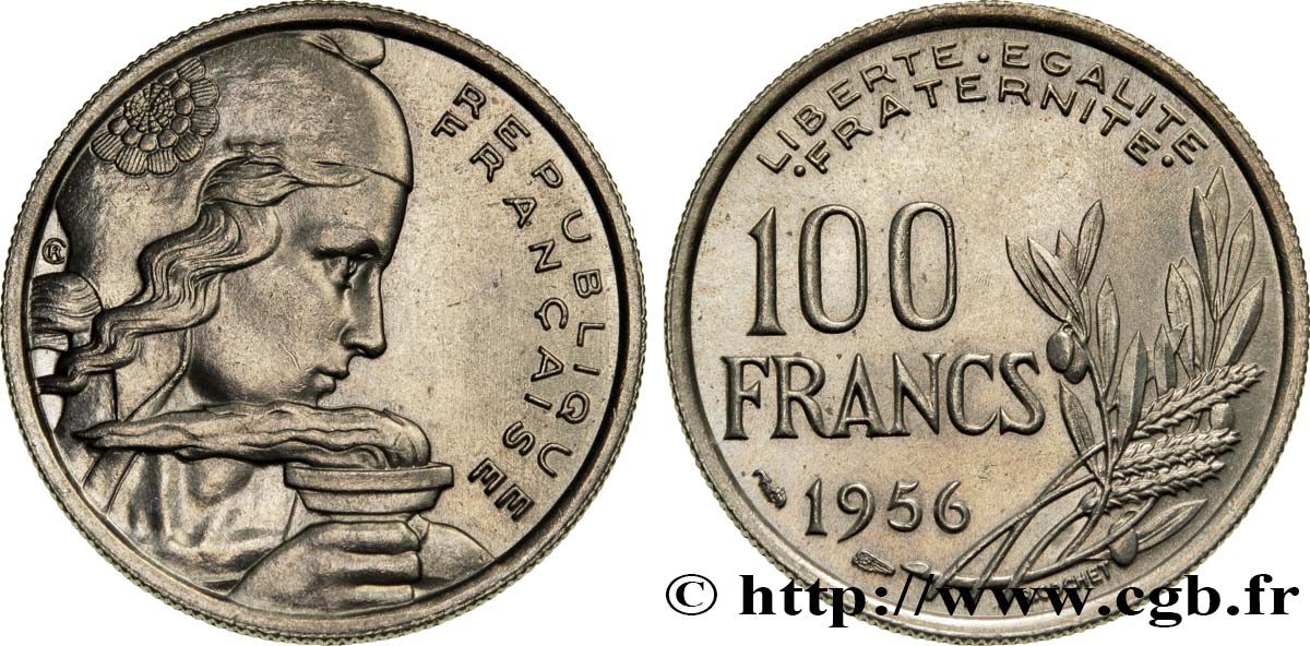 100 francs Cochet 1956  F.450/8 SUP62 