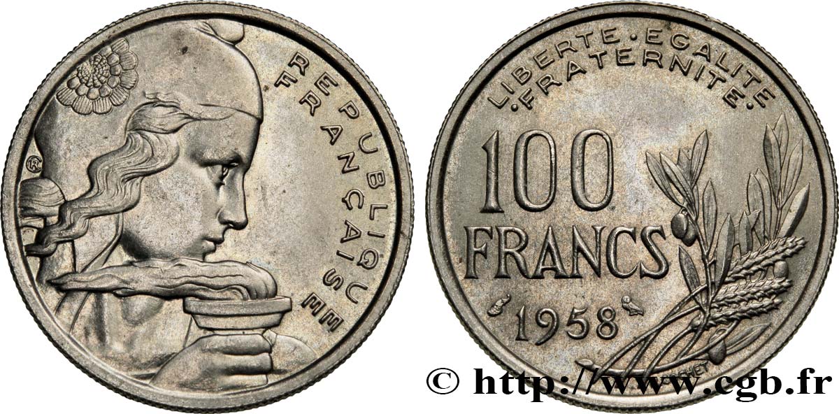 100 francs Cochet 1958 F.450/13 SUP58