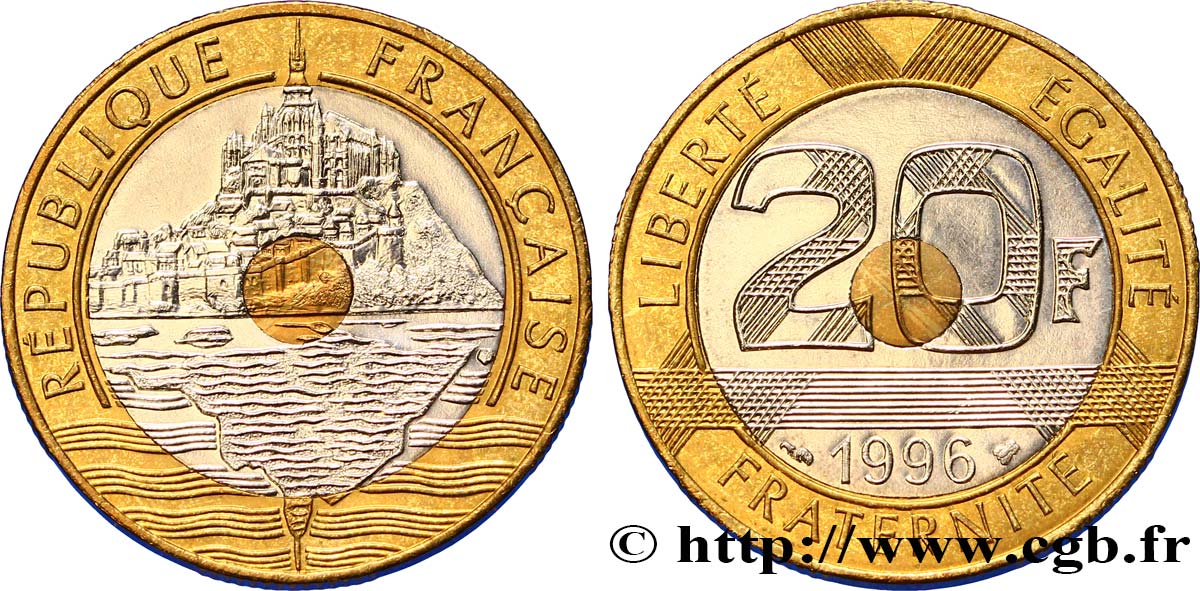 20 francs Mont Saint-Michel 1996 Pessac F.403/12 SPL63 
