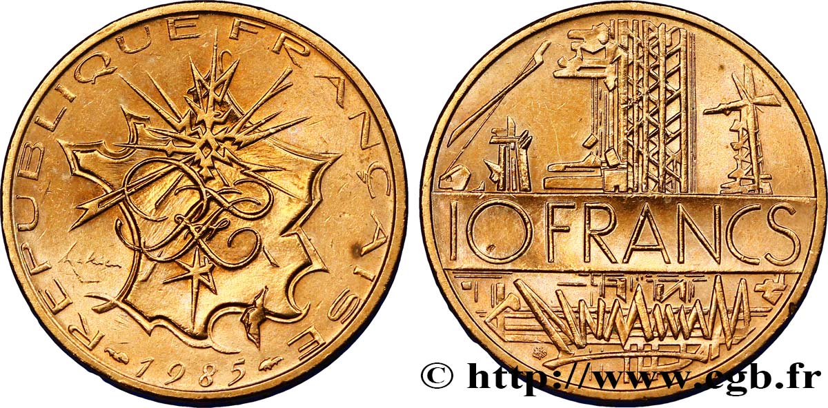 10 francs Mathieu 1985 Pessac F.365/13 EBC60 