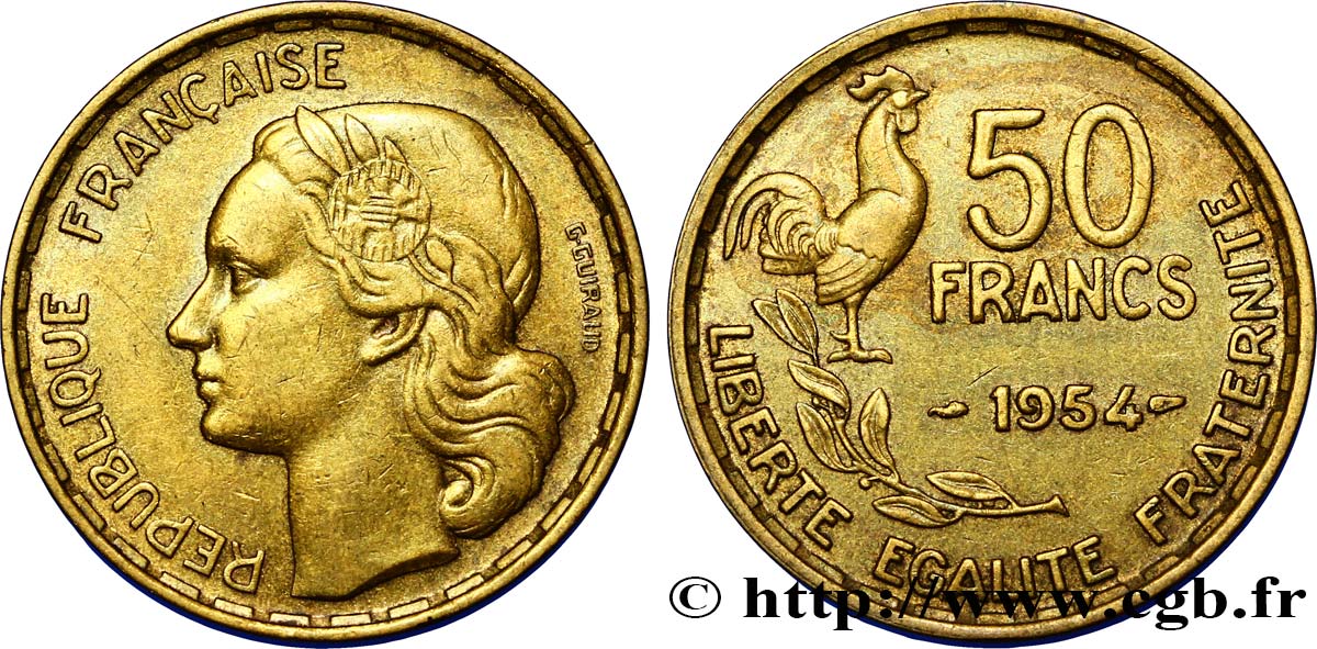 50 francs Guiraud 1954  F.425/12 MBC48 