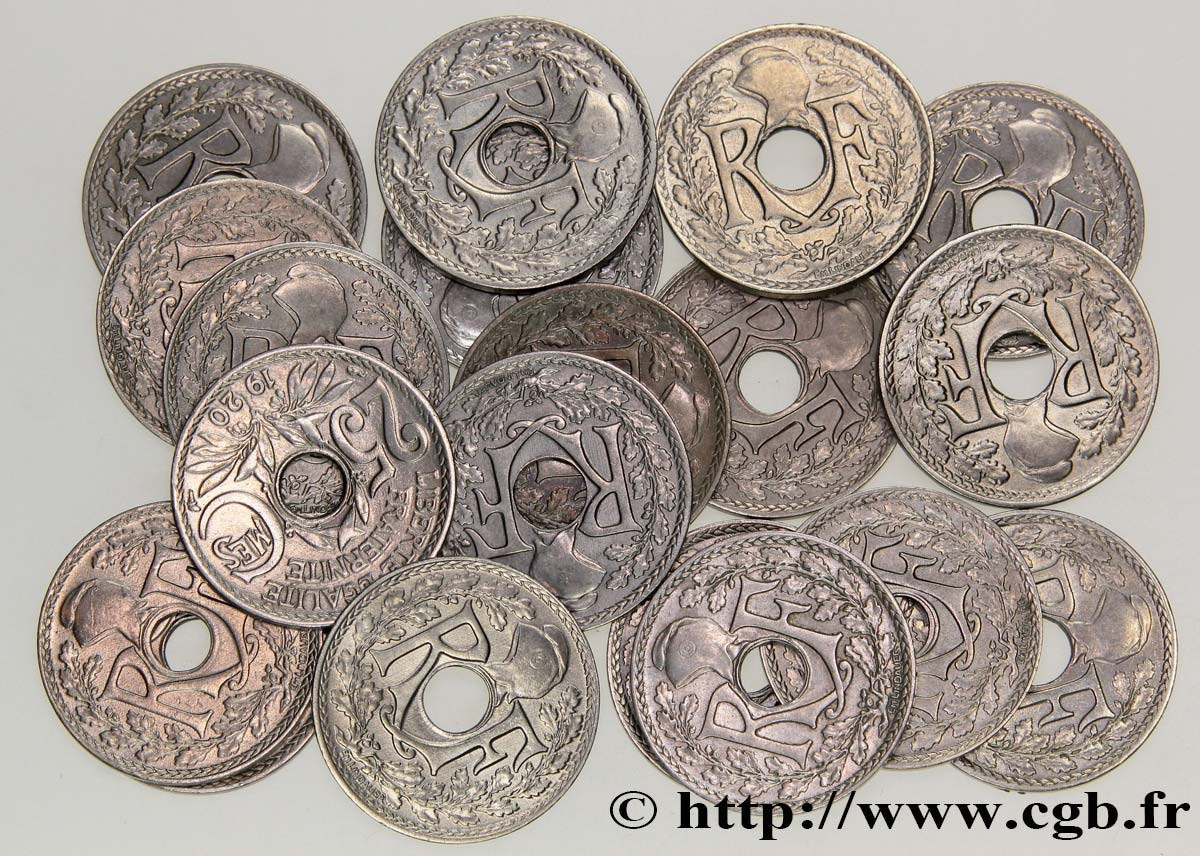 Série complète de 25 centimes Lindauer - - F.171/- BC/MBC 