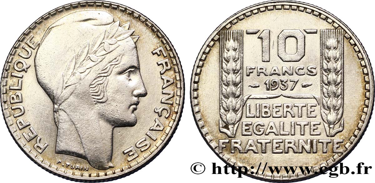 10 francs Turin 1937 F.360/8 TTB45