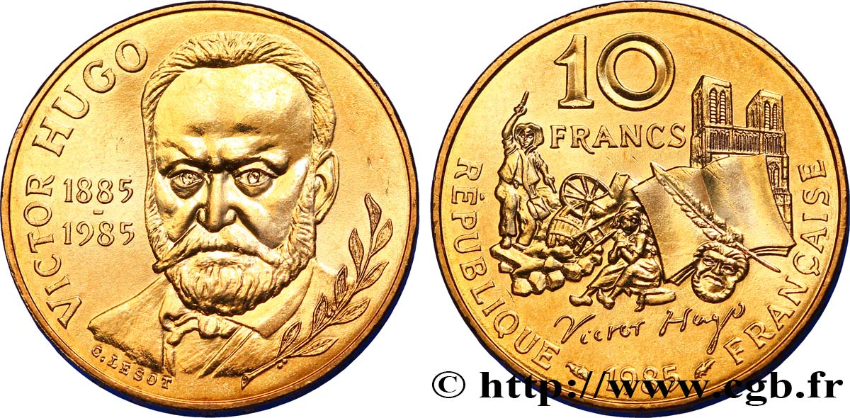 10 francs Victor Hugo 1985  F.370/2 SPL63 