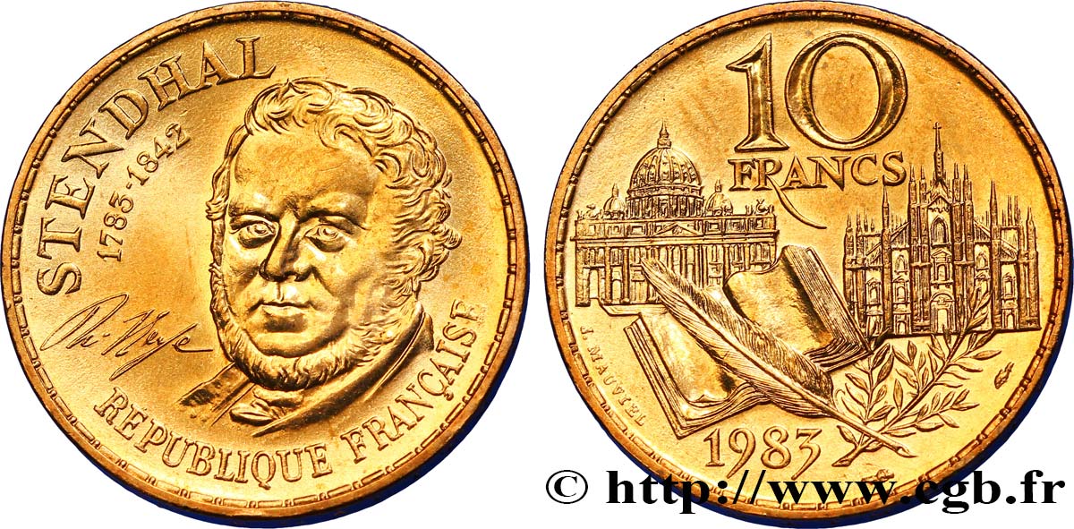 10 francs Stendhal 1983  F.368/2 MS63 