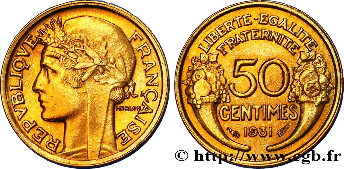 50 centimes Morlon 1931  F.192/5 AU55 