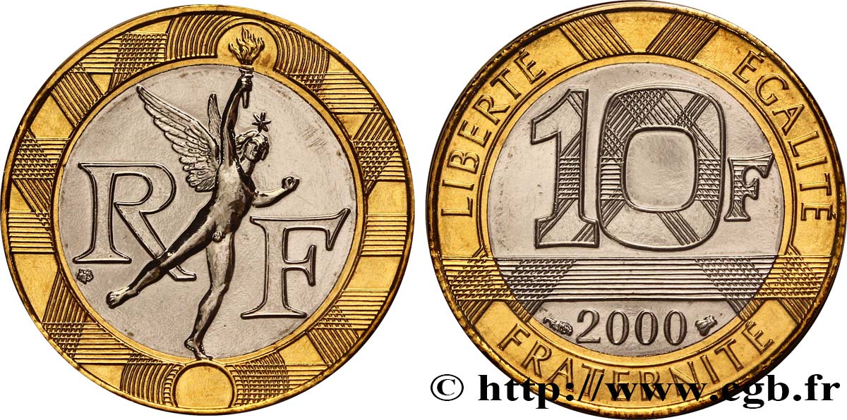 10 francs Génie de la Bastille 2000 Pessac F.375/17 FDC68 