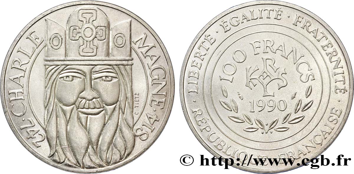 100 francs Charlemagne 1990  F.458/2 VZ 