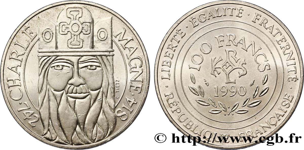 100 francs Charlemagne 1990 F.458/2 SPL60