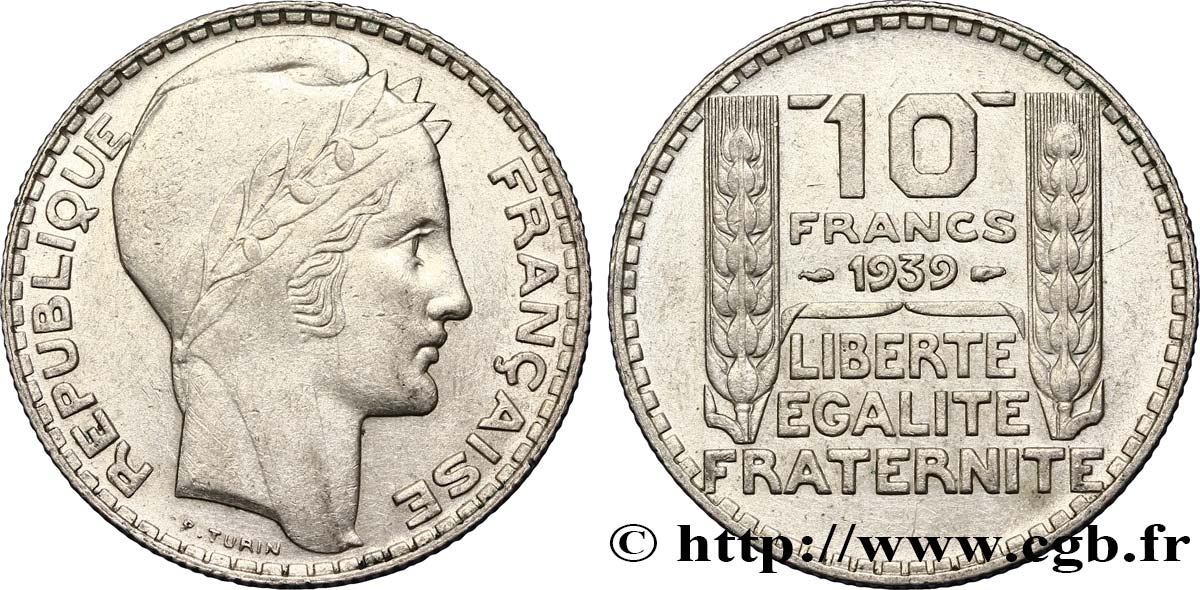 10 francs Turin 1939 F.360/10 SS48