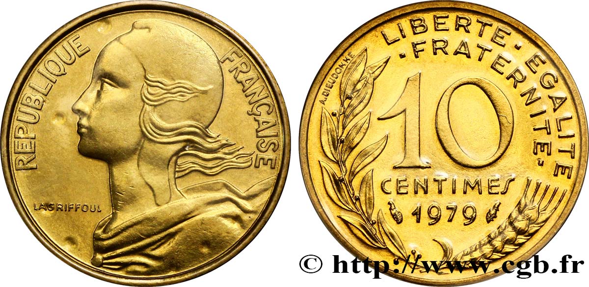 10 centimes Marianne 1979 Pessac F.144/19 MS65 