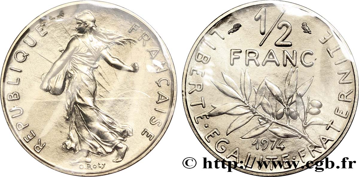 1/2 franc Semeuse 1974 Pessac F.198/13 FDC68 