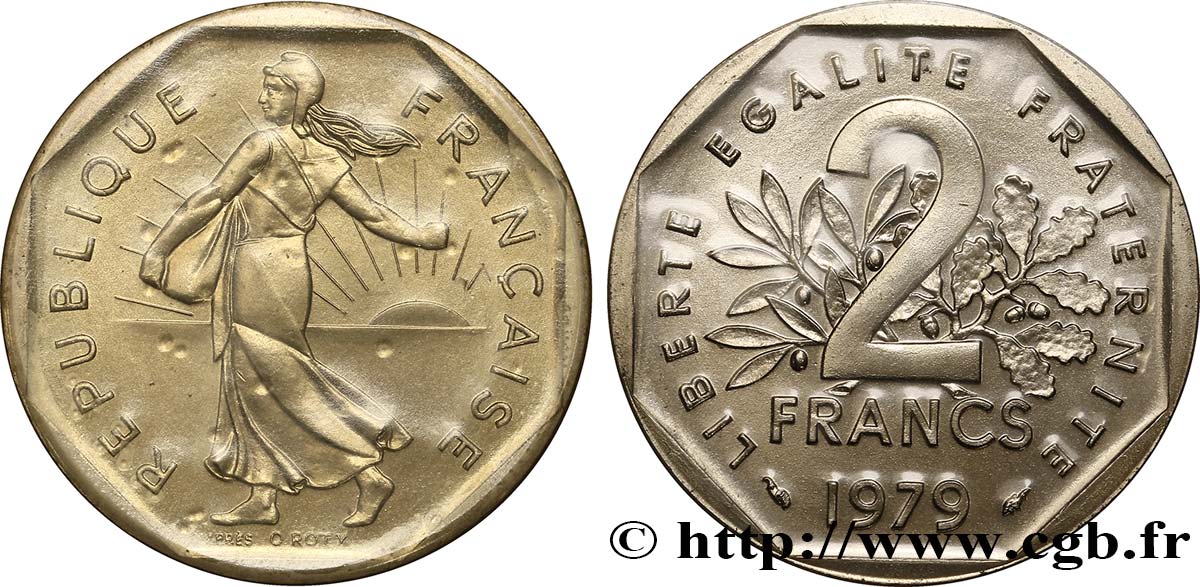 2 francs Semeuse, nickel 1979 Pessac F.272/3 MS68 