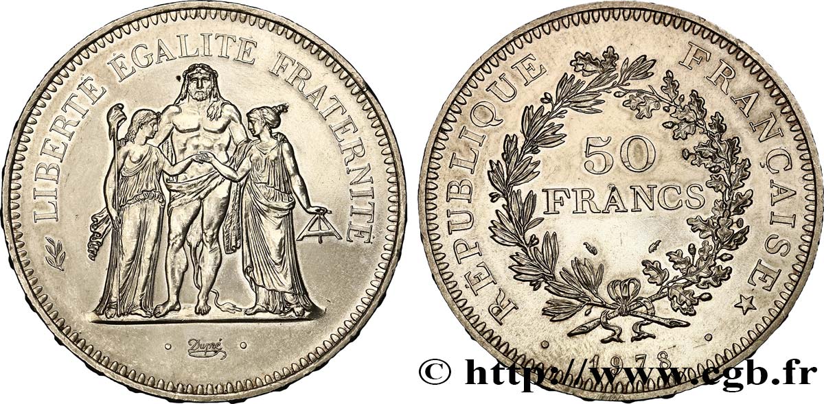 50 francs Hercule 1978  F.427/6 TTB52 