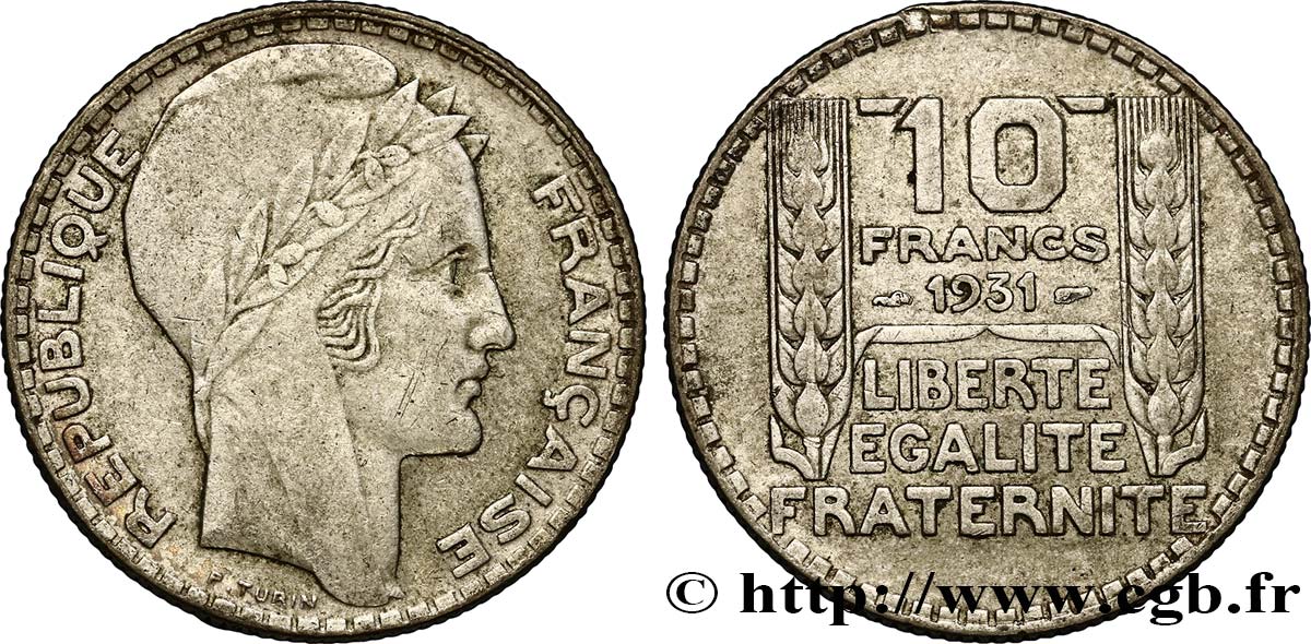 10 francs Turin 1931  F.360/4 TB25 