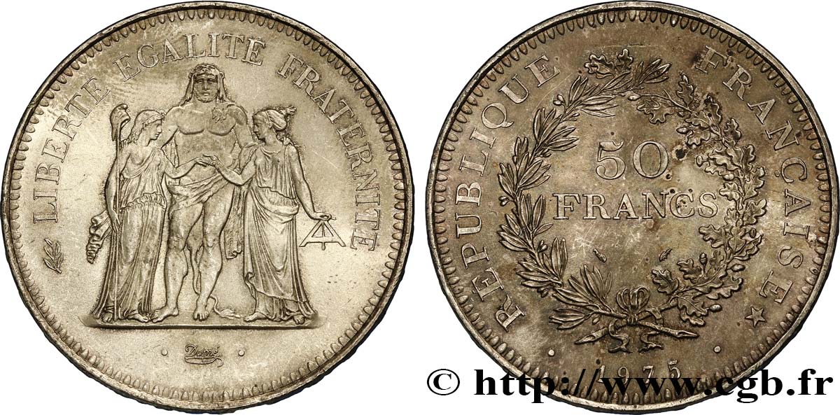 50 francs Hercule 1975  F.427/3 SUP58 