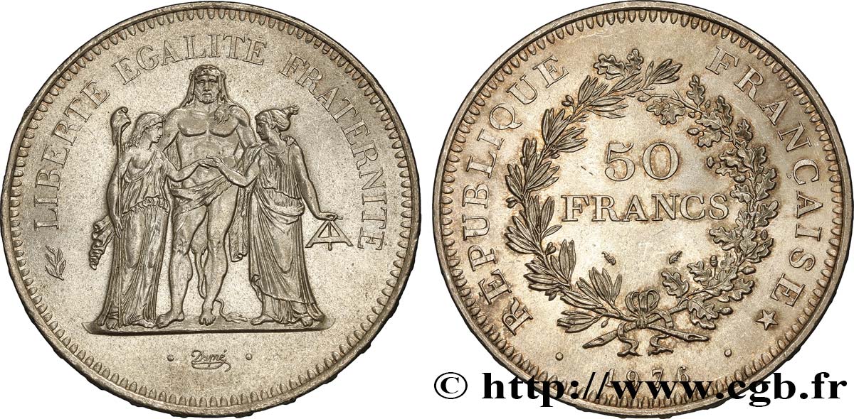 50 francs Hercule 1976 F.427/4 VZ60