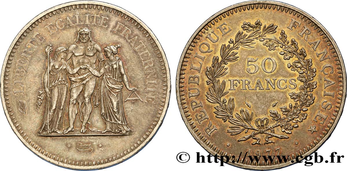 50 francs Hercule 1977 F.427/5 SPL55