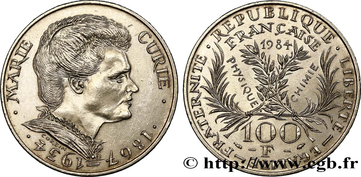 100 francs Marie Curie 1984 Paris F.452/2 SPL55