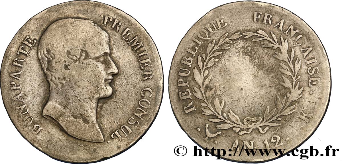 5 francs Bonaparte Premier Consul 1804 Bordeaux F.301/17 B13 