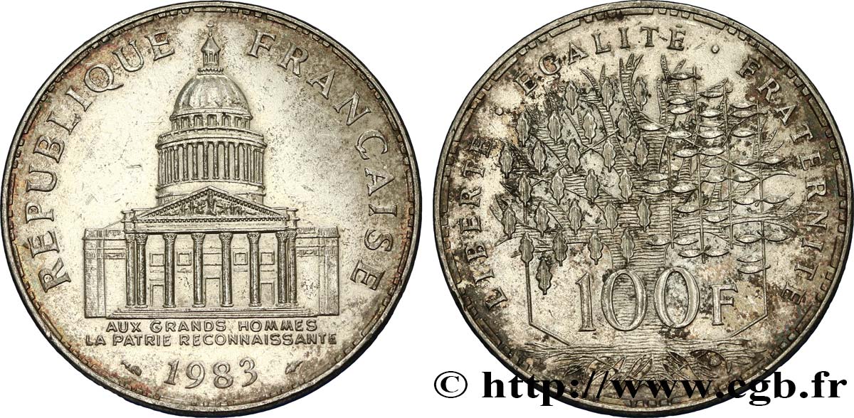 100 francs Panthéon 1983  F.451/3 XF 