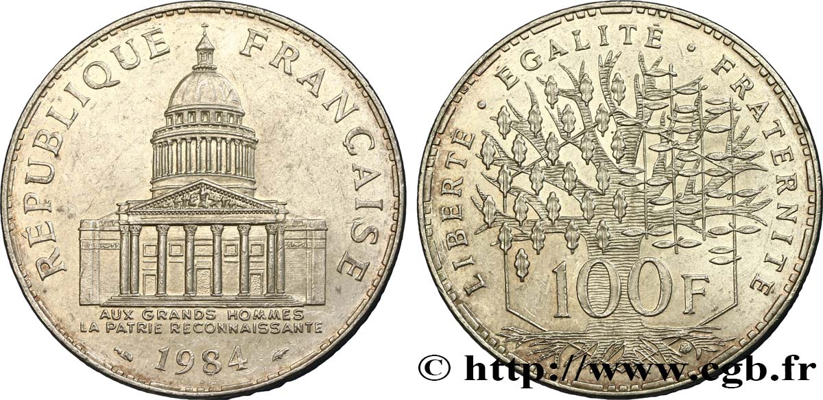 100 francs Panthéon 1984  F.451/4 XF48 