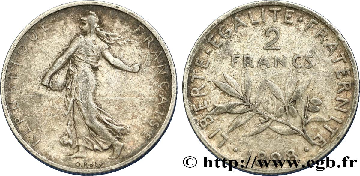 2 francs Semeuse 1898  F.266/1 VF25 