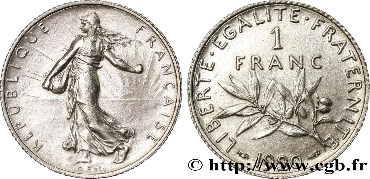 1 franc Semeuse 1920 Paris F.217/26 VZ