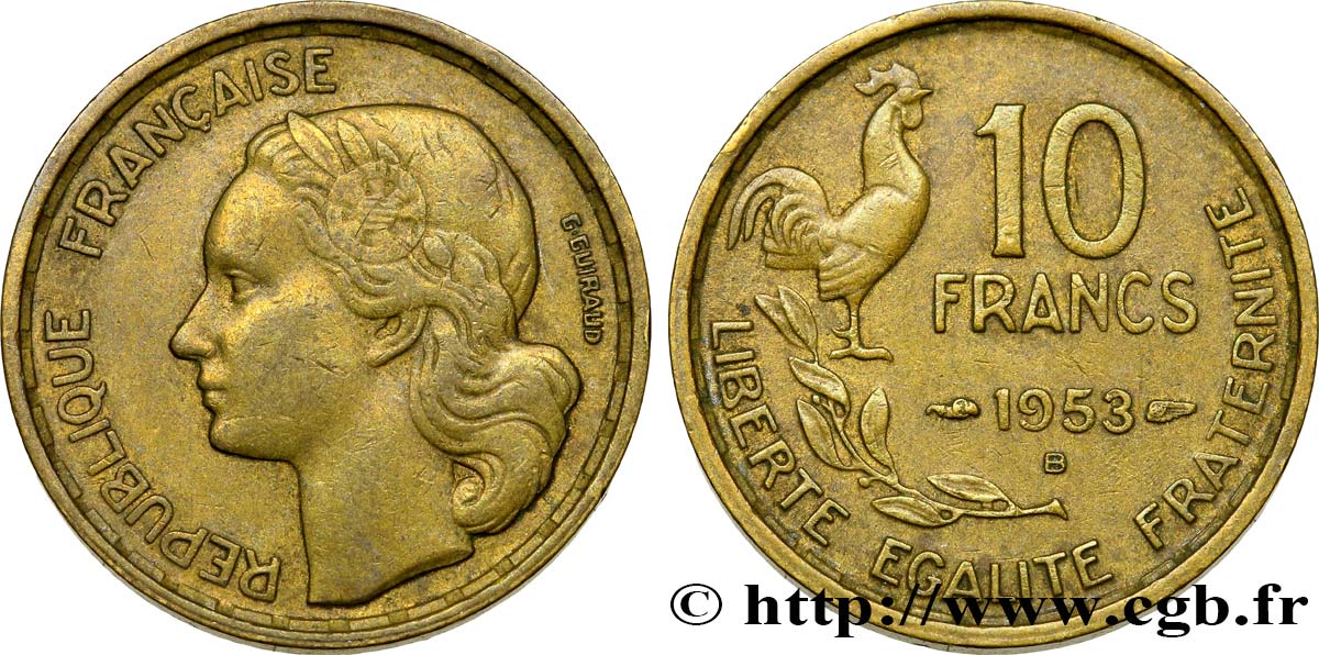 10 francs Guiraud 1953 Beaumont-Le-Roger F.363/9 SS50