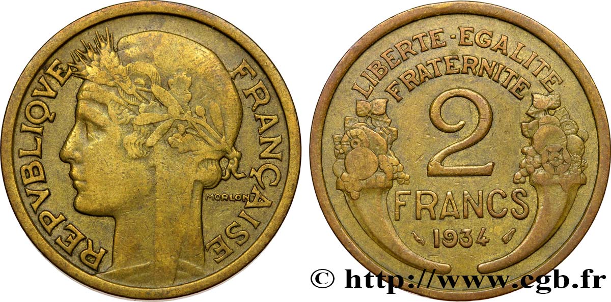 2 francs Morlon 1934 F.268/7 SS40