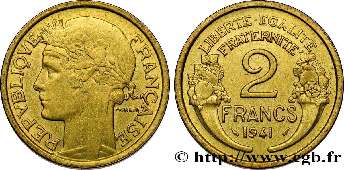2 francs Morlon 1941  F.268/14 BB53 