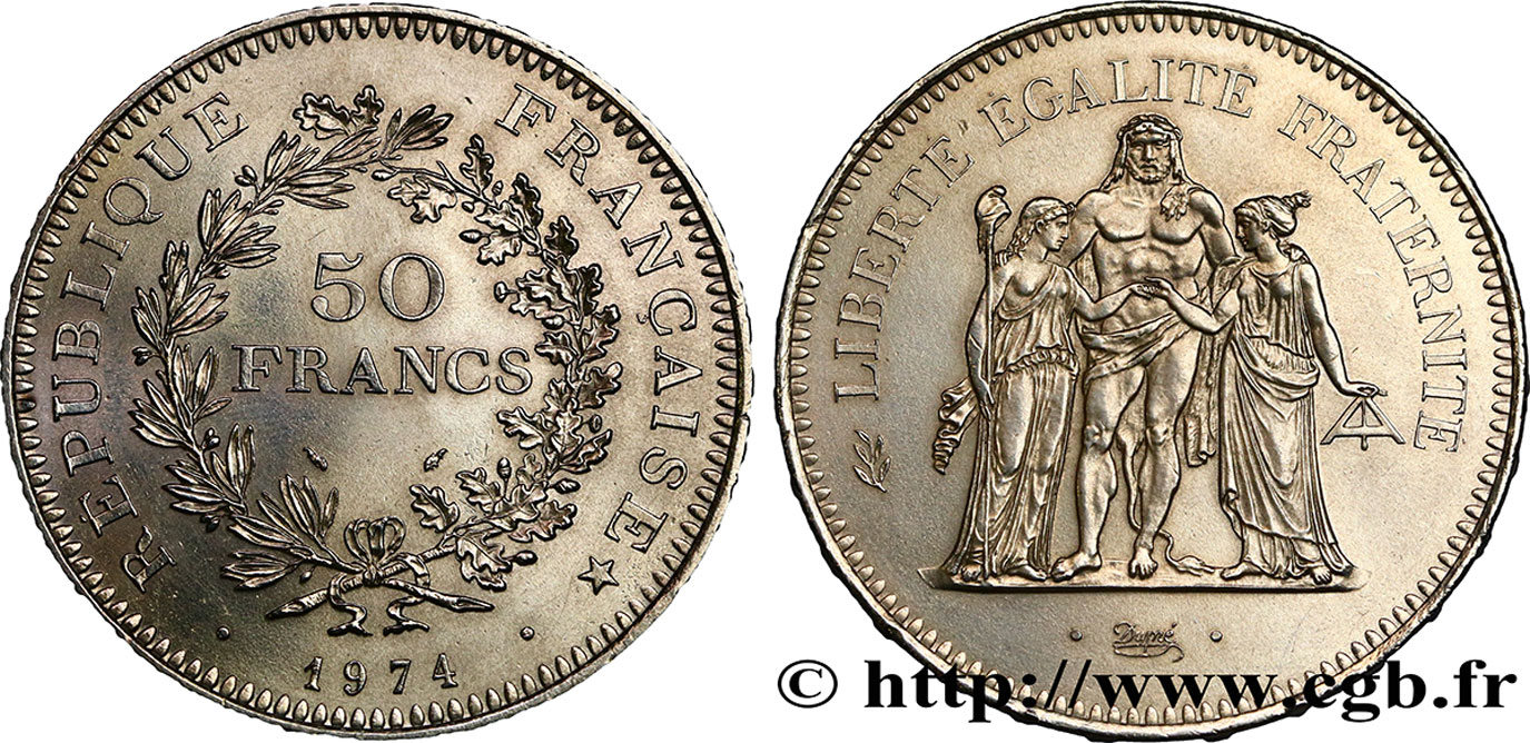 50 francs Hercule 1974 F.427/2 AU