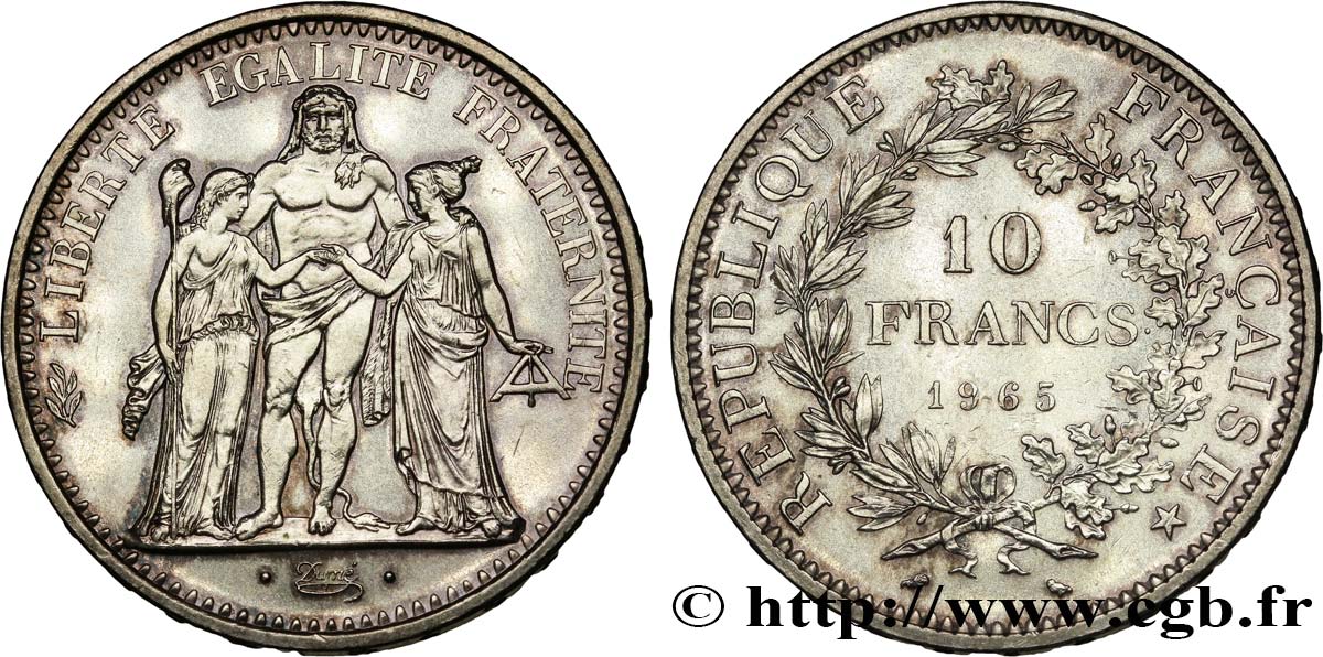 10 francs Hercule 1965 F.364/3 SUP