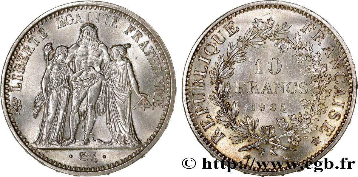 10 francs Hercule 1965  F.364/3 EBC62 