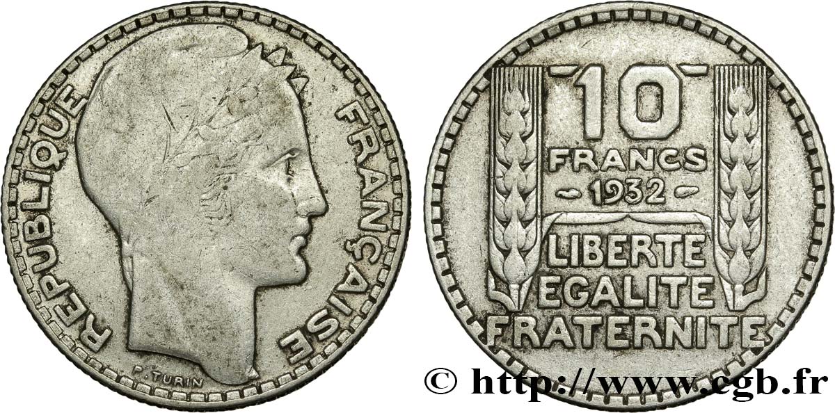10 francs Turin 1932 F.360/5 MB25