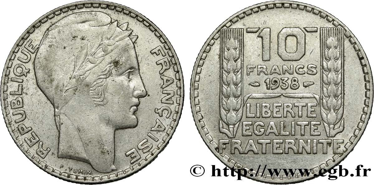 10 francs Turin 1938  F.360/9 BB50 