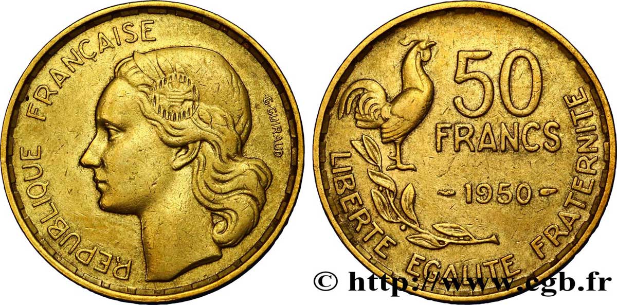 50 francs Guiraud 1950  F.425/3 XF45 
