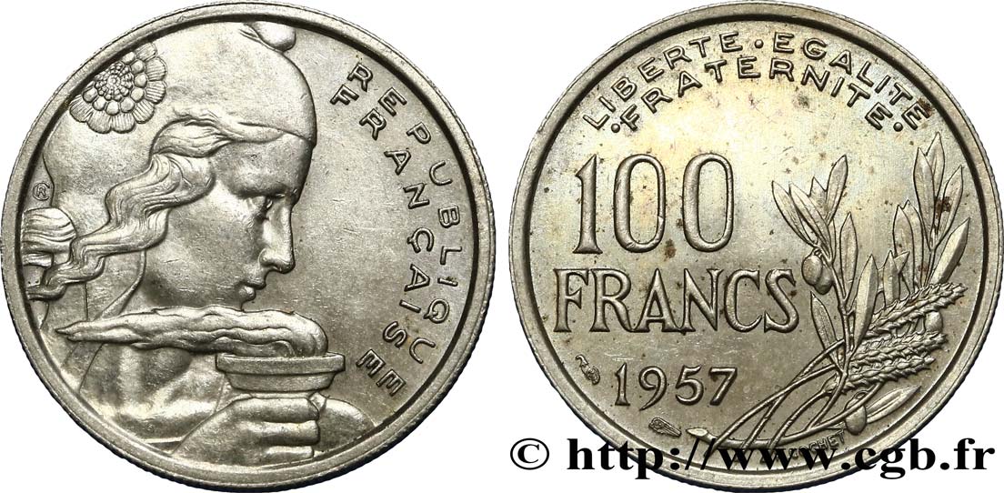 100 francs Cochet 1957 F.450/10 TTB52