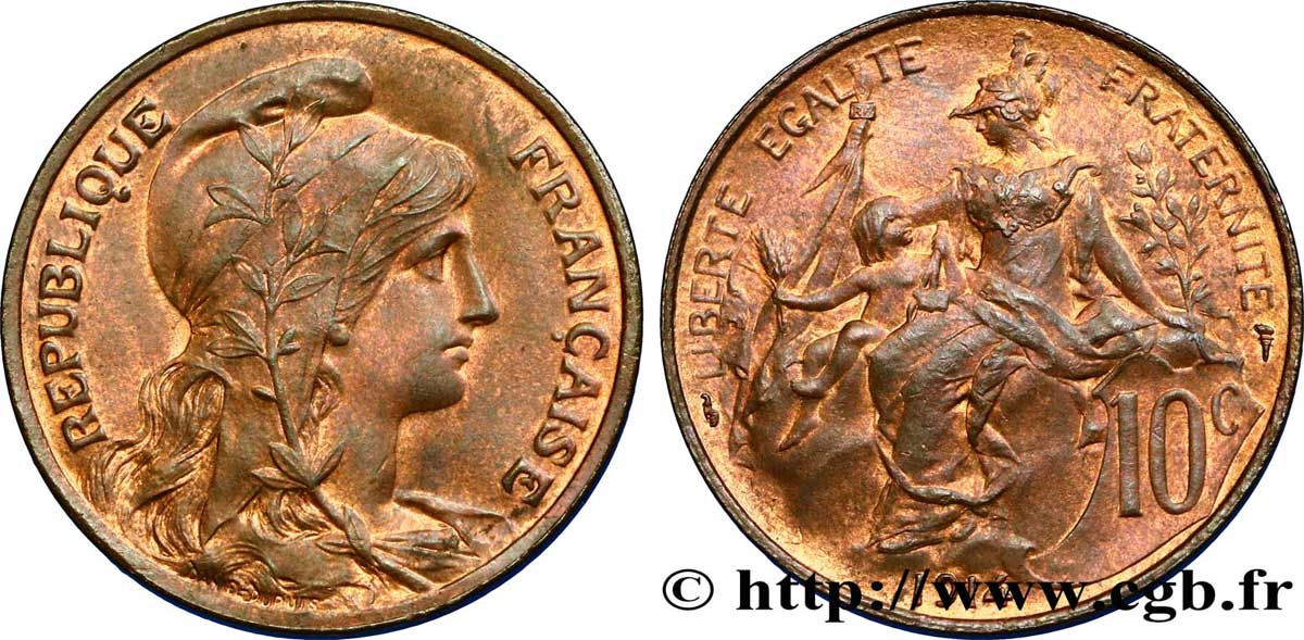 10 centimes Daniel-Dupuis 1914  F.136/23 SUP58 
