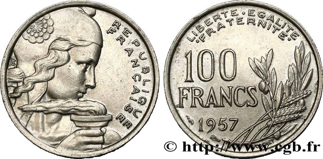 100 francs Cochet 1957  F.450/10 XF45 