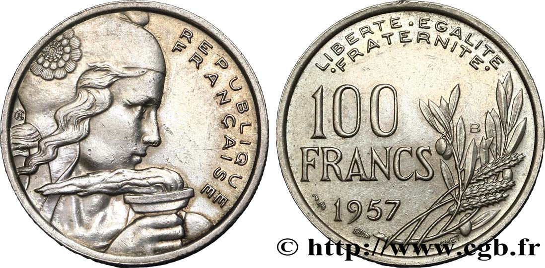 100 francs Cochet 1957 Beaumont-le-Roger F.450/11 SS48 
