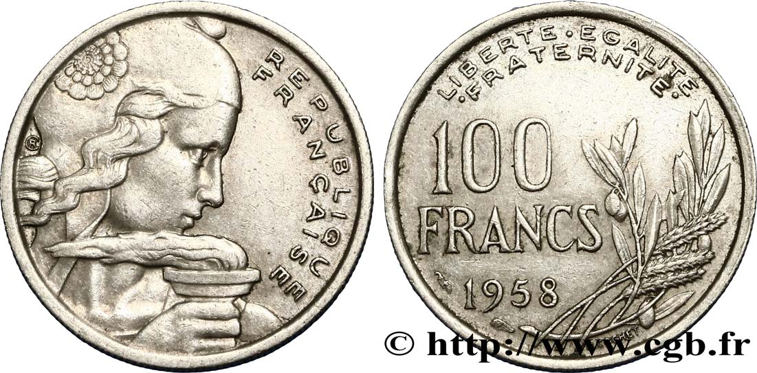 100 francs Cochet 1958  F.450/12 SS40 