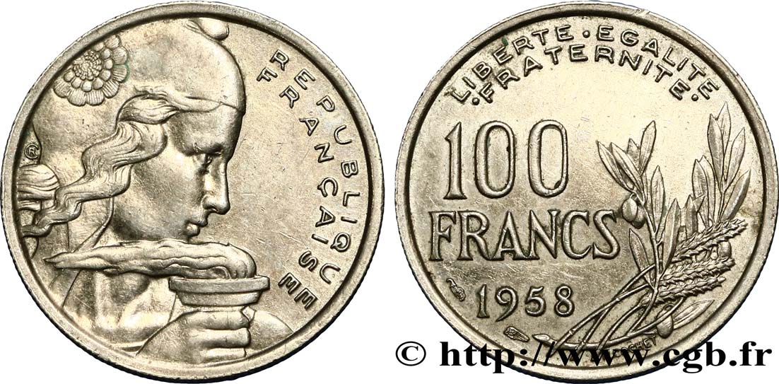 100 francs Cochet 1958  F.450/12 XF45 