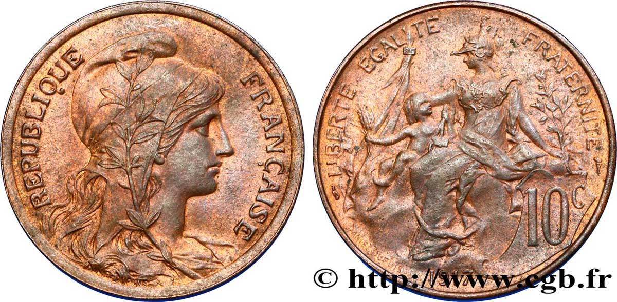 10 centimes Daniel-Dupuis 1917 F.136/28 SPL55