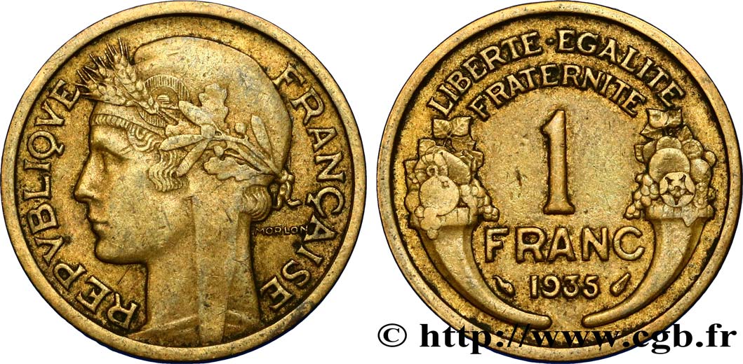 1 franc Morlon 1935 Paris F.219/6 MB35