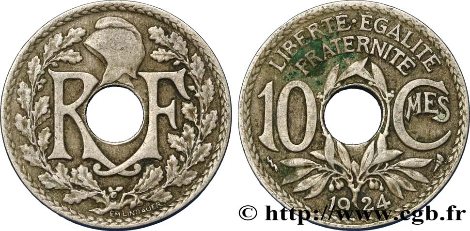 10 centimes Lindauer 1924 Poissy F.138/11 TB35