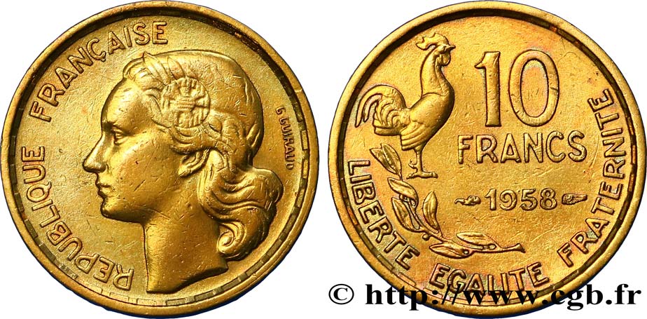 10 francs Guiraud 1958  F.363/14 BB 