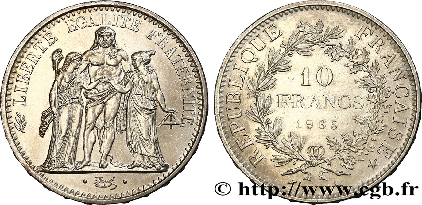 10 francs Hercule 1965  F.364/3 SPL55 