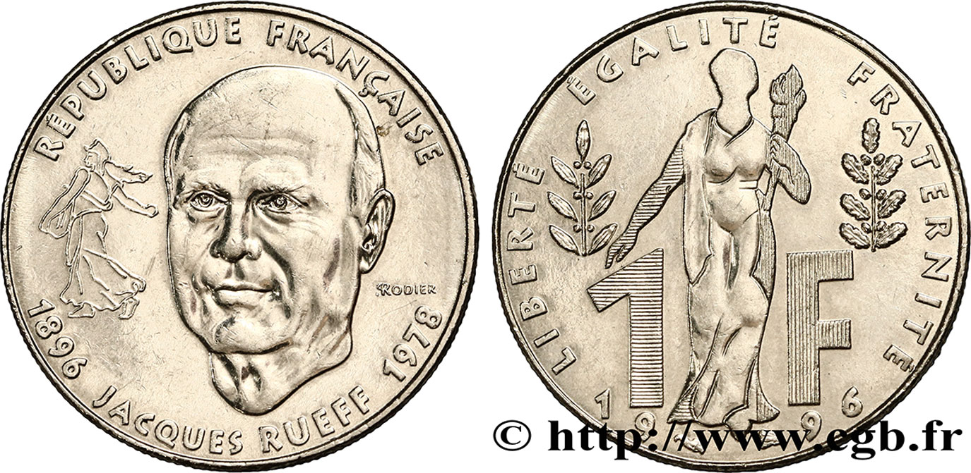 1 franc Jacques Rueff 1996 F.231/2 AU52