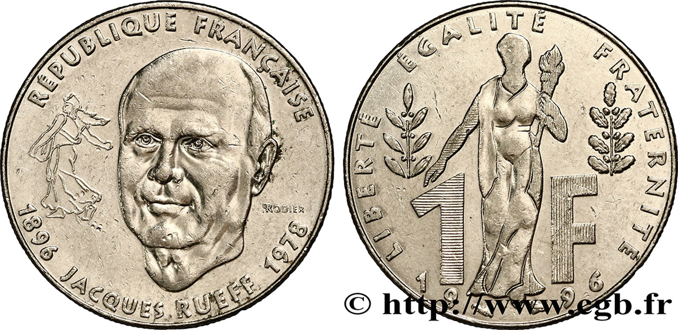 1 franc Jacques Rueff 1996 F.231/2 AU52